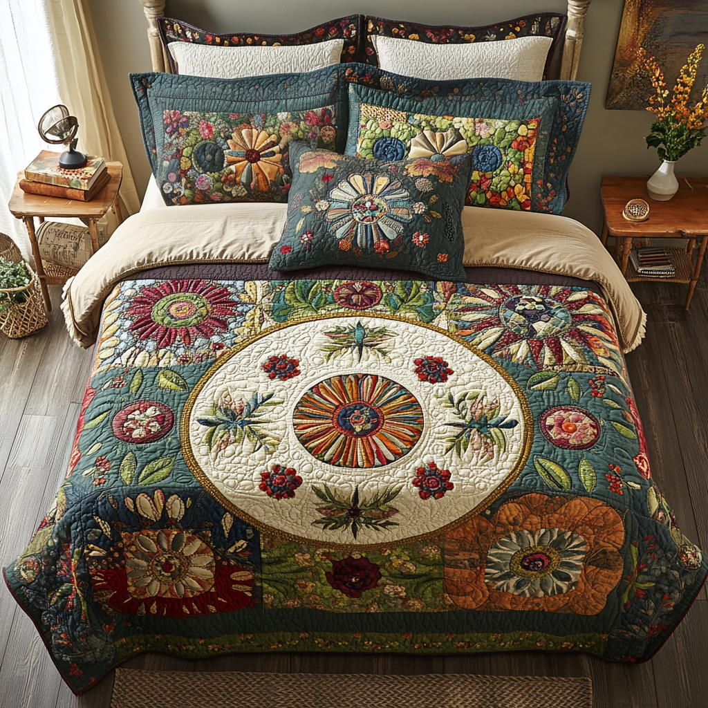 Velsen | Juego de Colcha Patchwork Elegante