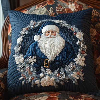 Funda de Cojín Papá Noel Azul