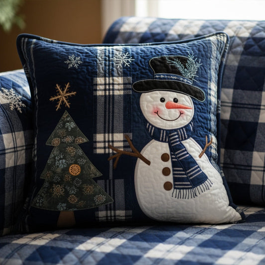 Funda de Cojín Noches Azules de Navidad