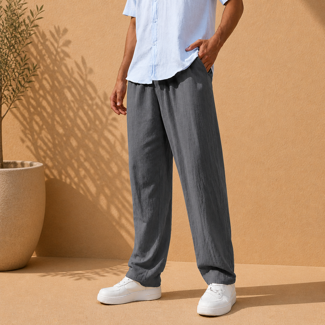 Pantalón Riviera de Lino y Algodón