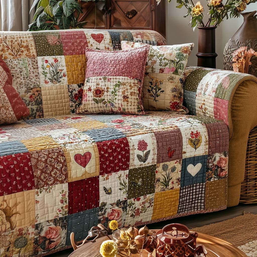 Velsen | Funda de Sofá Patchwork en Flor