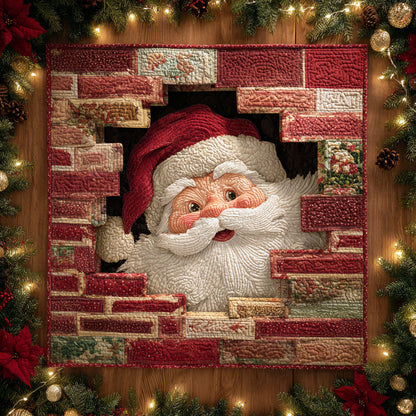 Tapete de Mesa Papá Noel Asomado