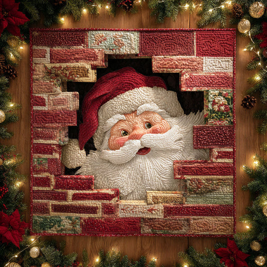 Tapete de Mesa Papá Noel Asomado