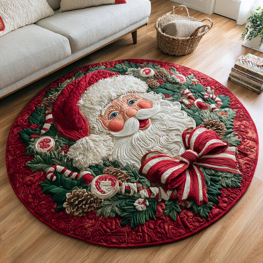 Tapete Redondo Corona de Papá Noel