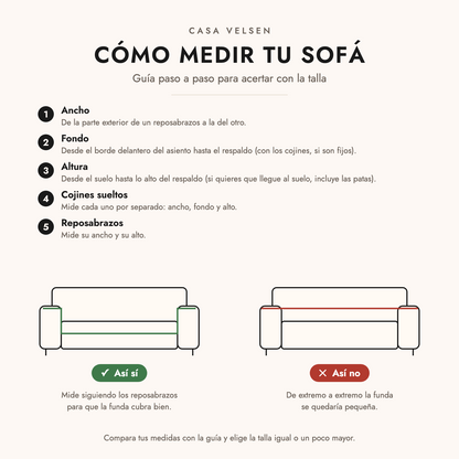 Cómo medir tu sofá